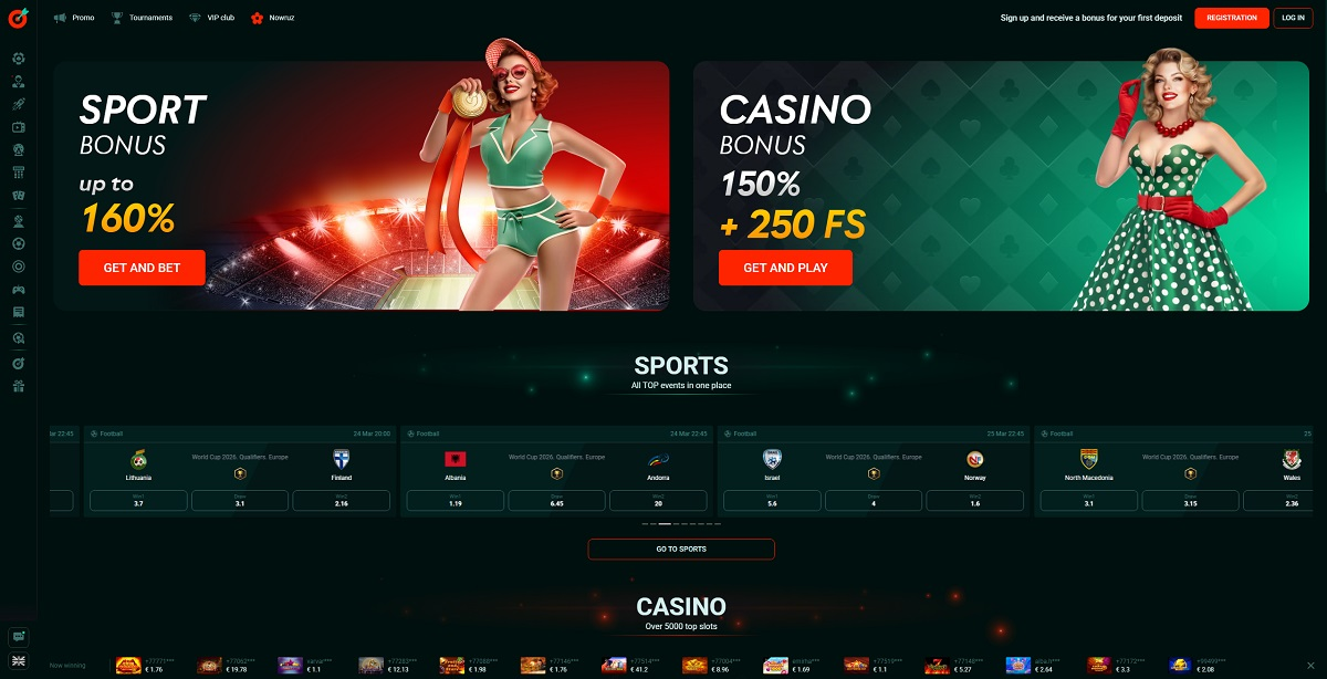 Скриншот Live Casino Pinco
